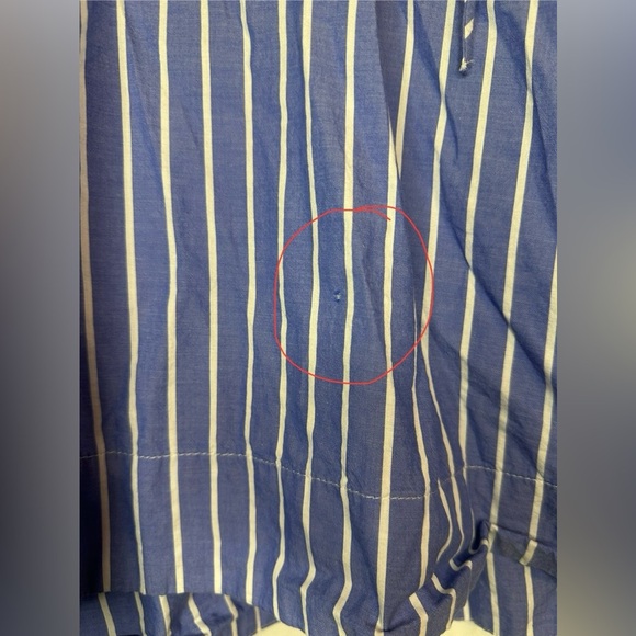 Old Navy Women’s Blue and White Striped Long Sleeve Top size X-Large - Picture 3 of 13